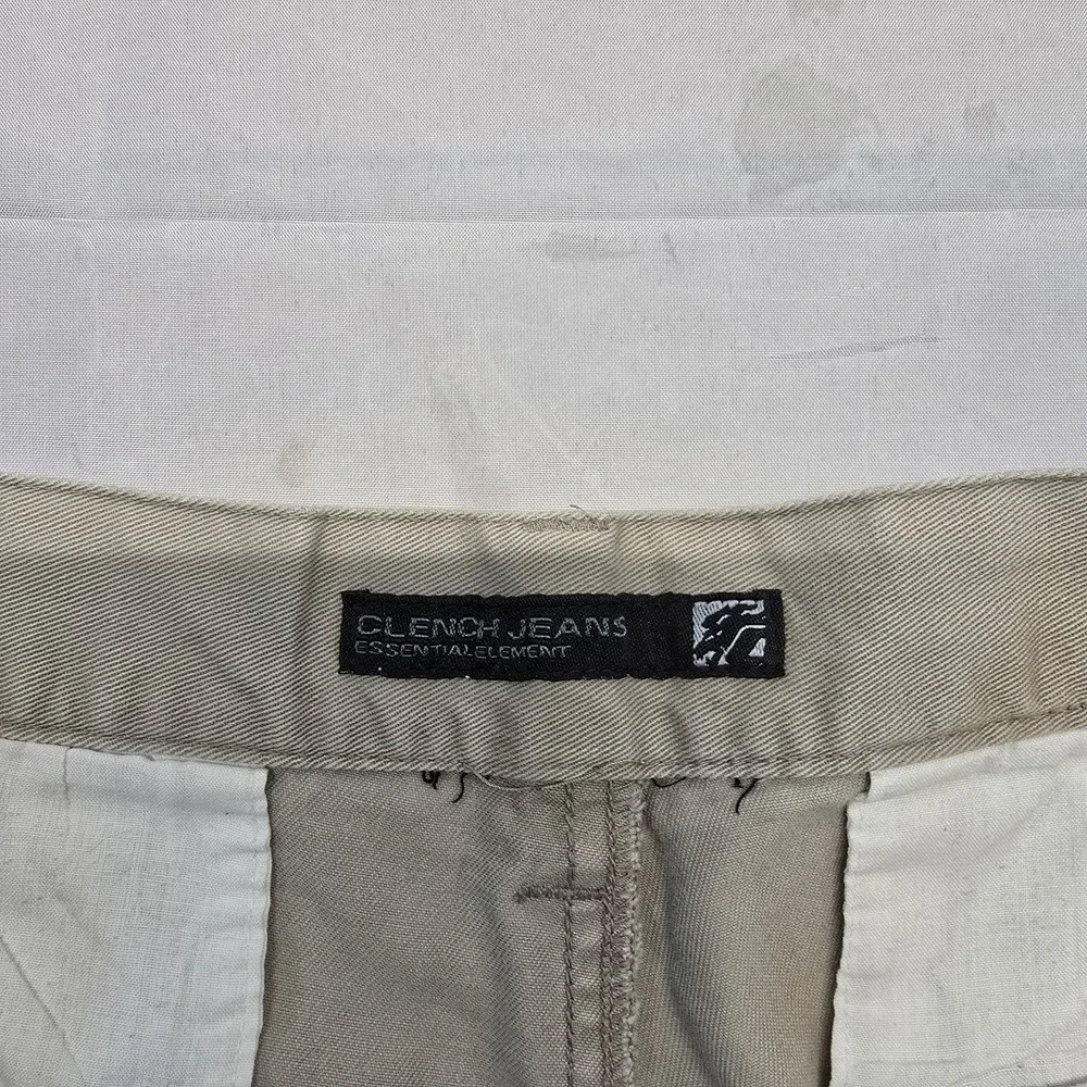 Clench Khaki Cargo‎ Shorts Men 34x12 Y2k